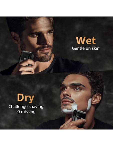 Afeitadora Eléctrica Inalámbrica Mbzoey MS-9723 Impermeable