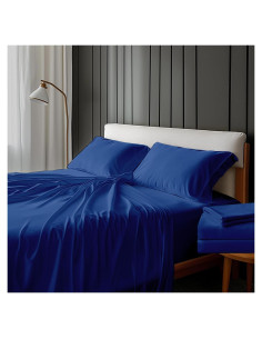 Juego de Sábanas Queen Yawfold 100% Viscosa Bambú 4 Piezas