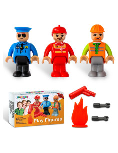 Figuras de Acción FUNERICA - Bombero, Policía y Construcción