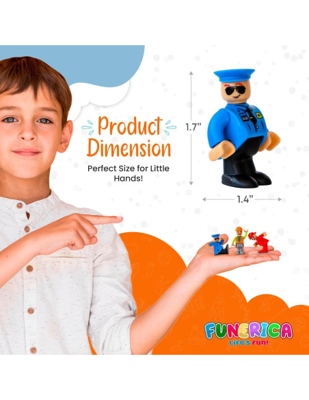 Figuras de Acción FUNERICA - Bombero, Policía y Construcción Figuras de Acción FUNERICA - Bombero, Policía y Construcción