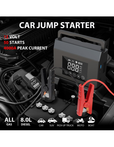 Arrancador de Salto Capapro L8 con Compresor 4000A 150PSI