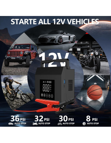 Arrancador de Salto Capapro L8 con Compresor 4000A 150PSI