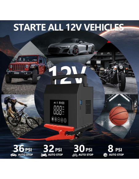 Arrancador de Salto Capapro L8 con Compresor 4000A 150PSI