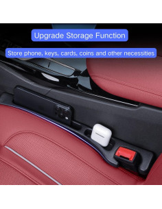 Relleno Espacio entre Asientos Coche YOYOKIT Universal Negro 2