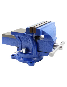 Tornillo de banco de alta resistencia Nakkaa 150 mm con base giratoria