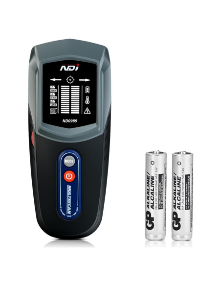 Detector de Pared Multifuncional NDI ND0989 - Detección de Estantes y Calor