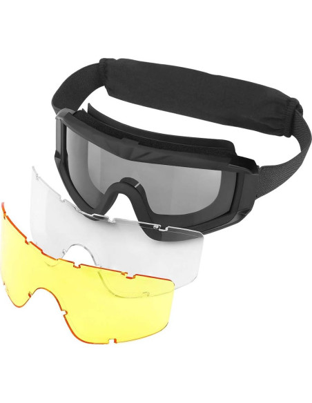 Gafas Tácticas Xaegistac S06 con 3 Lentes Intercambiables