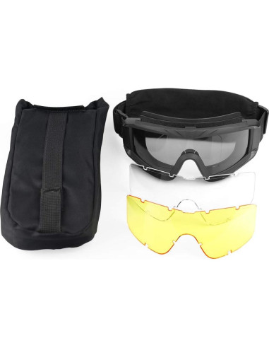 Gafas Tácticas Xaegistac S06 con 3 Lentes Intercambiables