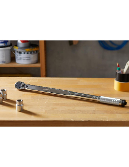 Llave de Torque de Click Amazon Basics 1/2" 33.9-338.9 Nm