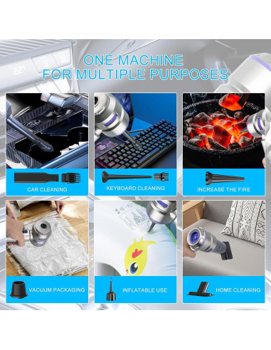Aspiradora de Coche Portátil HongTaiLanTian 100W 21000Pa