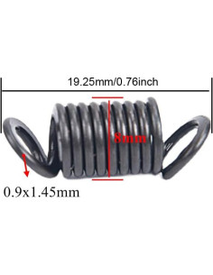 Paquete de 4 resortes de tensión TorSor para pelacables 2