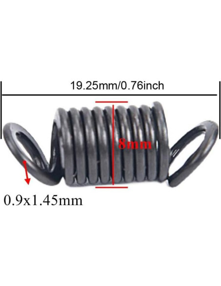 Paquete de 4 resortes de tensión TorSor para pelacables