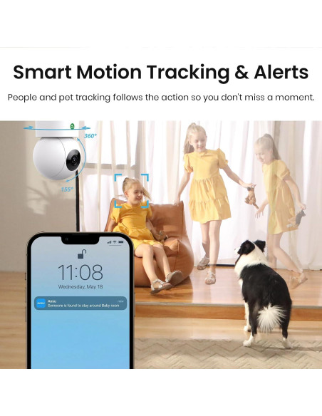 Cámara de Seguridad Solar AOSU 2K Inalámbrica para Exterior