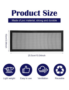 10 Piezas Cubiertas de Ventilación Magnéticas Abeillo 25.4x10 cm 2