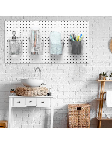 Set 4 Contenedores de Tablero de Clavos Suzile 11x8x11.5cm