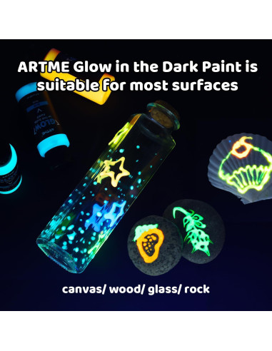 Set de Pintura Acrílica Fluorescente ARTME 10 Colores 60ml