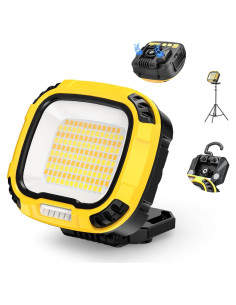 Luz de Trabajo Smiling Shark LED 4000 Lúmenes 18 Modos Recargable