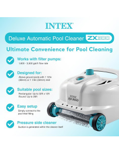 Limpiador Automático Intex ZX300 para Piscinas Grandes 2