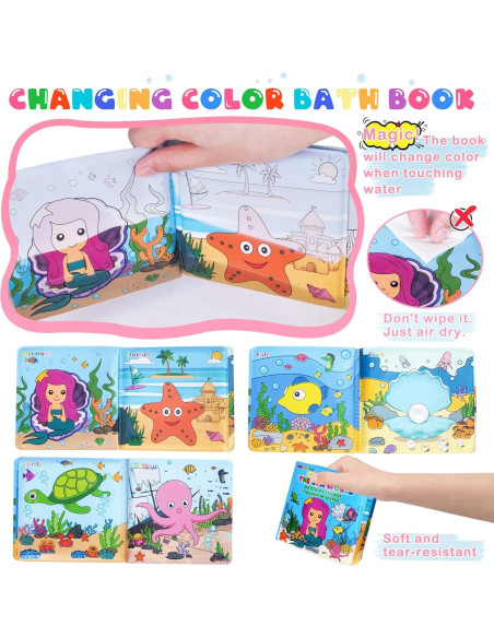 Juguetes de baño iluminados Jialin 8 PCS para niños 1-7 años