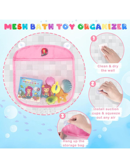 Juguetes de baño iluminados Jialin 8 PCS para niños 1-7 años