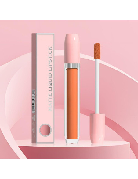 Pintalabios Líquido Mate BINGBRUSH 2 Piezas Larga Duración Pintalabios Líquido Mate BINGBRUSH 2 Piezas Larga Duración