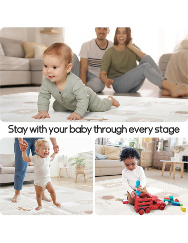 Alfombra de Juego Mloong 180x150 cm Impermeable y Plegable