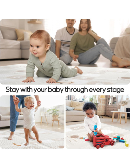 Alfombra de Juego Mloong 180x150 cm Impermeable y Plegable Alfombra de Juego Mloong 180x150 cm Impermeable y Plegable