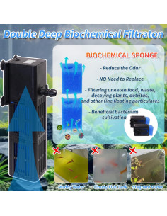 Filtro de Acuario TARARIUM YQP-1000F Flujo Ajustable 1000 LPH 2