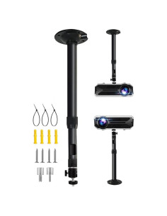 Soporte de Proyector 2-Be-Best Ajustable 360 Negro 41-65cm