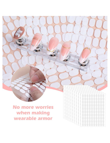 1000 Piezas Pestañas Adhesivas para Uñas ValueBargain 1.3x0.8 cm