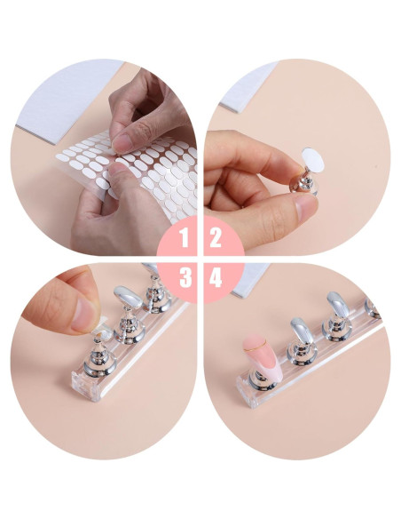 1000 Piezas Pestañas Adhesivas para Uñas ValueBargain 1.3x0.8 cm