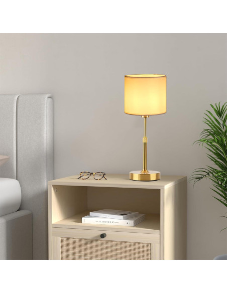 Lámpara de Mesa Inalámbrica TD002 Dorada Recargable USB