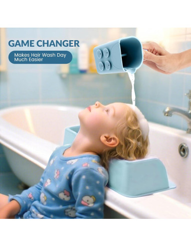 Estación de Lavado de Cabello para Niños JOY ANAN Azul