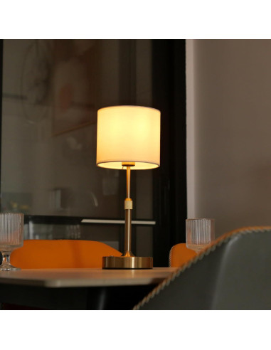 Lámpara de Mesa Inalámbrica TD002 Dorada Recargable USB