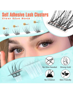 Pestañas Autoadhesivas Naturales Zegaine 10-16mm 120pcs 2