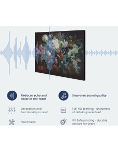 Impresión en Lienzo Acústico artgeist Poppies 120x40 cm 2