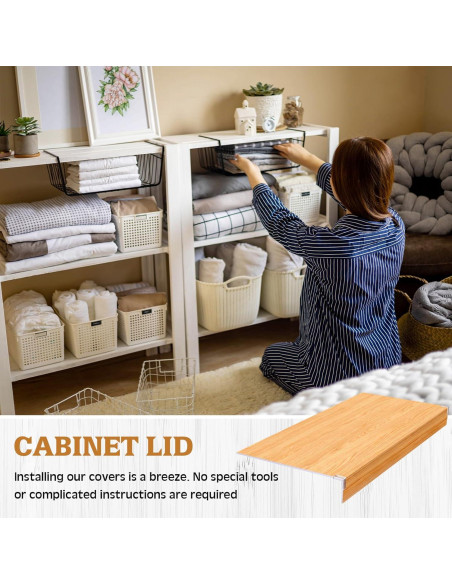 Cubiertas de Estante Hoolerry 5 Pcs PVC 88.9x40.6cm Color Madera