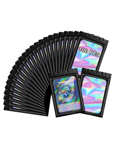 100 Bolsas Mylar Holográficas Reutilizables Homaisson 10x17 cm