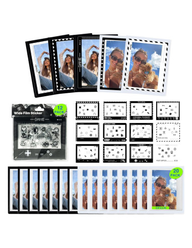 Stickers Decorativos CAIYOULE para Fotos Instax Wide 20 PCS