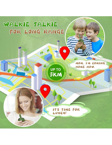Walkie Talkie Recargable USHINING para Niños 3KM 22 Canales