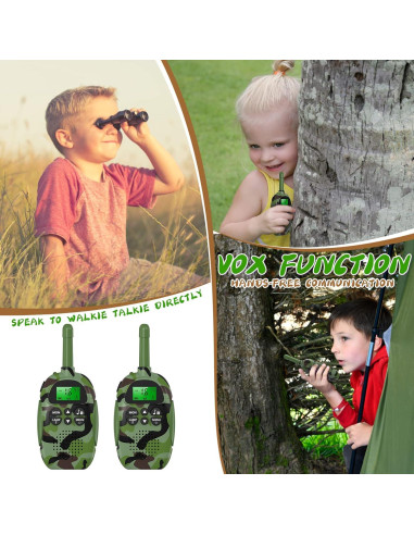 Walkie Talkie Recargable USHINING para Niños 3KM 22 Canales