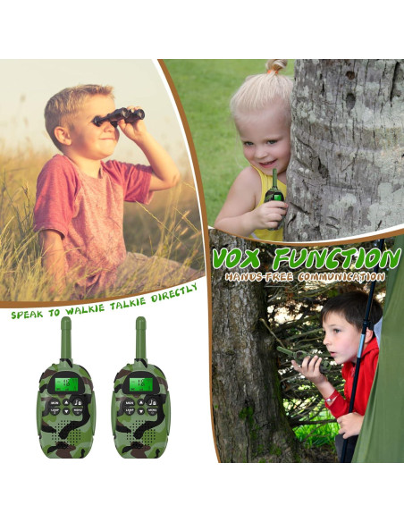 Walkie Talkie Recargable USHINING para Niños 3KM 22 Canales