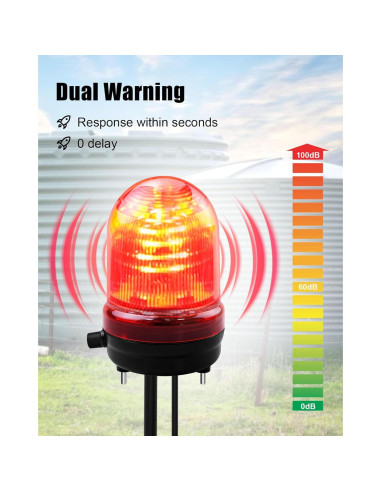 Alarma de Bomba de Sump CHidotools 110dB con Cable de 3.05m