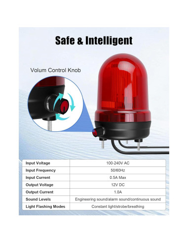 Alarma de Bomba de Sump CHidotools 110dB con Cable de 3.05m