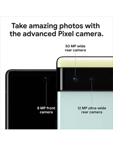 Google Pixel 6 - Smartphone 5G 128GB - Negro Tormentoso