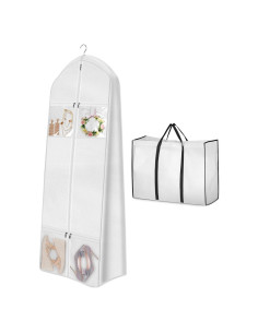 Bolsa de Vestido de Novia MISSLO 70" Blanca con Bolsillos