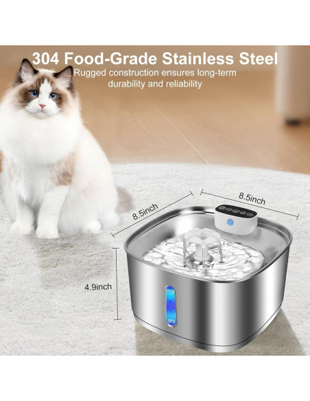 Dispensador de Agua Inalámbrico Numola para Gatos 3.2L Dispensador de Agua Inalámbrico Numola para Gatos 3.2L