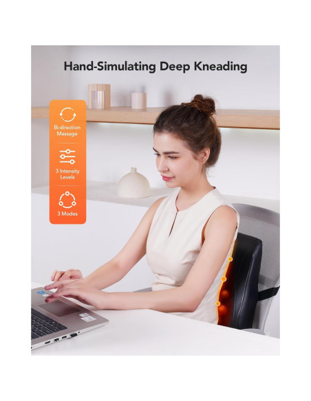 Masajeador de Espalda y Cuello COPYJOY C7 con Calor 3D