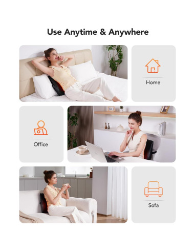 Masajeador de Espalda y Cuello COPYJOY C7 con Calor 3D