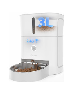 Dispensador Automático de Comida para Gatos APETDOLA 3L Wi-Fi